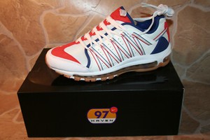 Nike Air Max 97 / Haven / CLOT Sneaker - White Deep Royal Blue Gr. 42.5 NEU  #1 | eBay