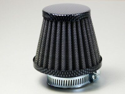 Sport Luftfilter Honda 50-80 Stahlgewebe 35mm und 28mm Anschluss Carbon Design