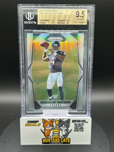 2017 Deshaun Watson Panini Prizm Silver Rookie RC BGS GEM 9.5 Texans Browns #279