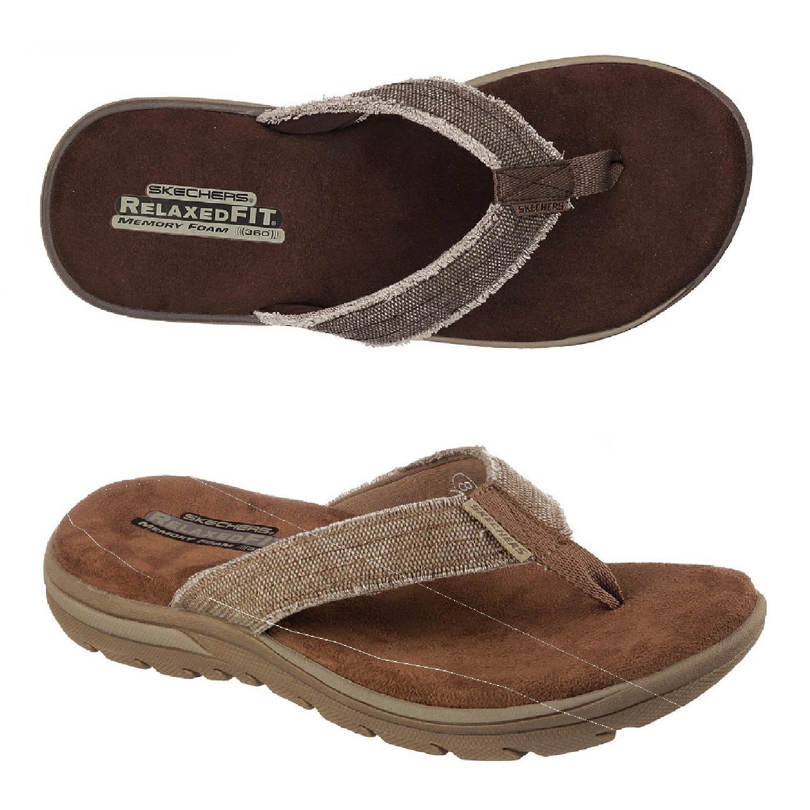 Sandales homme Skechers Supreme Bosnia Thong, talon bas, style #64152