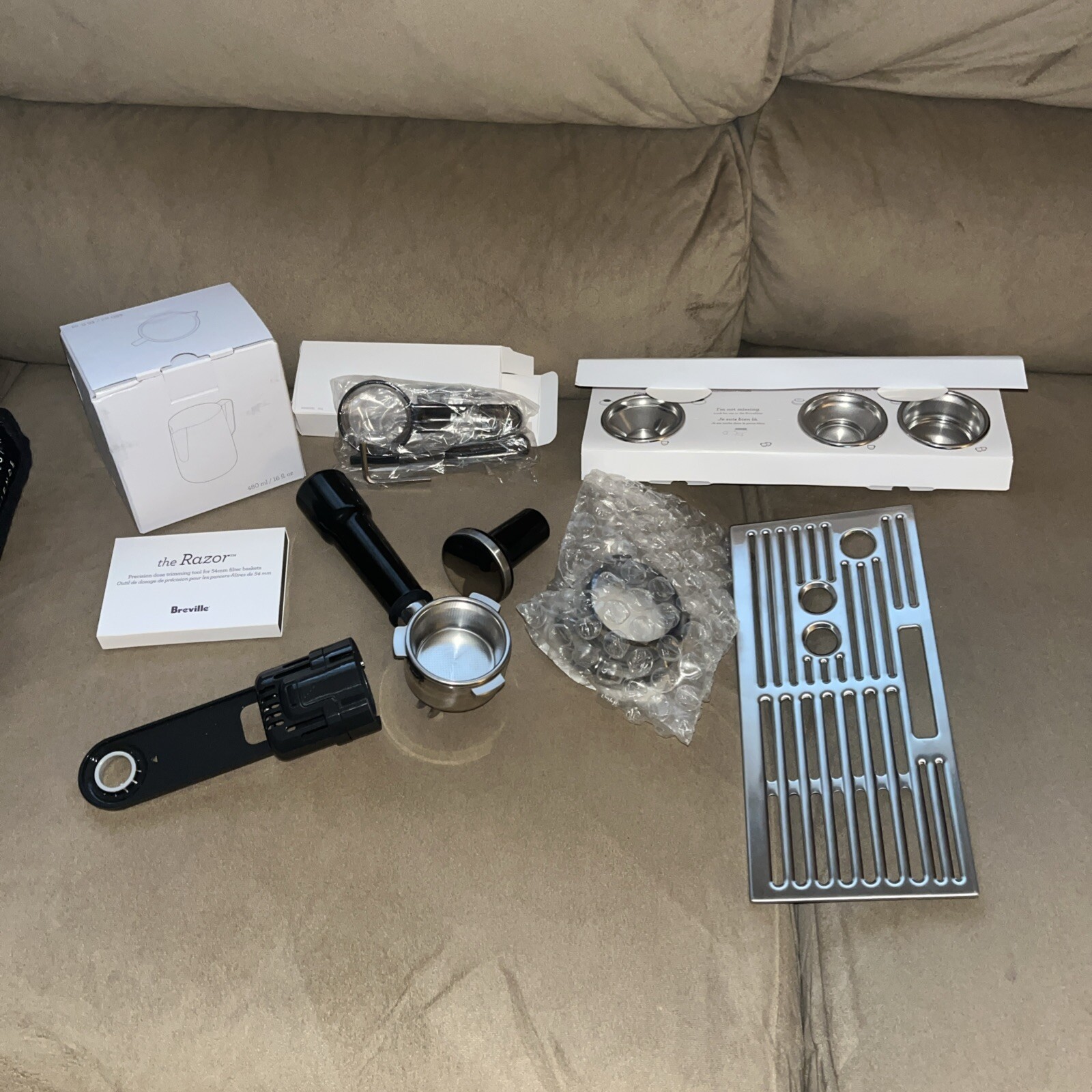 Breville Barista Expresso Accessories Lot of OEM Portafilter