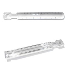 2 Pieces Pocket Ruler 2X Bar Magnifier 6" 140 mm Scale Reading Magnifying Glass