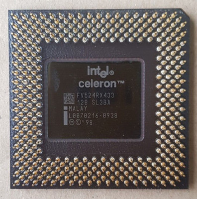 CPU Intel Celeron FV524RX433 128 SL3BA MALAY L0070216-0938 MC 98