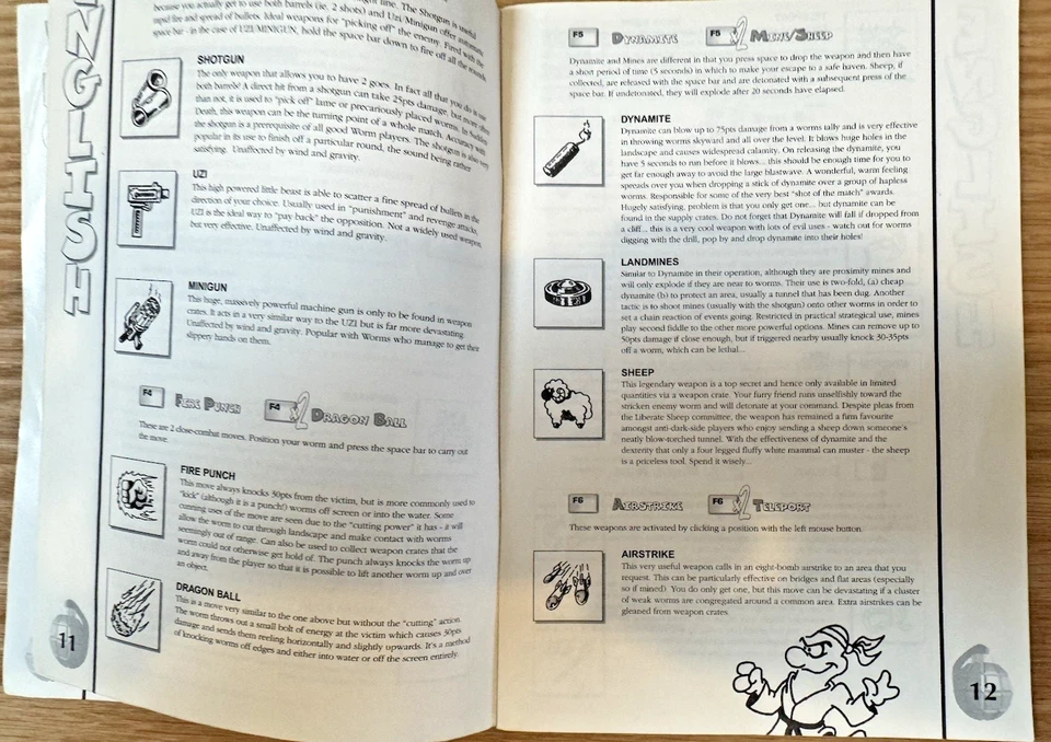 Worms (1995) PC Big Box MS-DOS Original Manual ONLY - Image 2 of 3