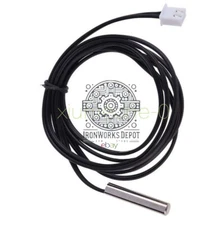 2PCS 1m NTC Thermistor accuracy temperatur​e sensor 10K 1% 3950 Waterproof Probe