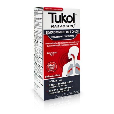 Tukol Max Action Severe Congestion & Cough 6 oz