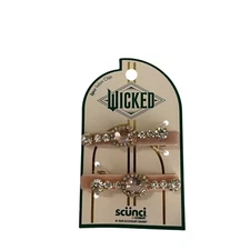 Wicked Scunci Hair Clips Women's Rhinestone Sparkle Accessories NWT