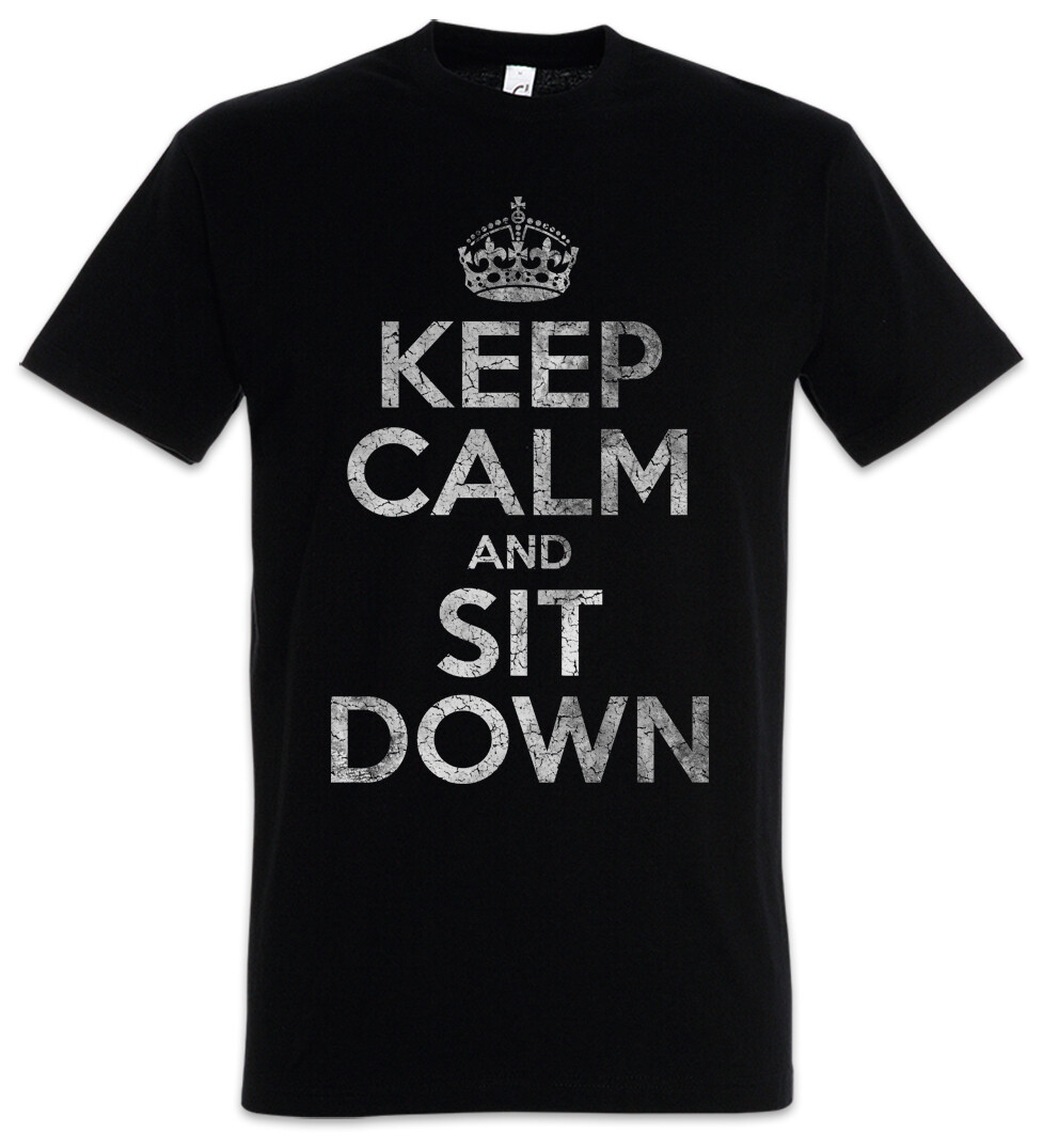 ALTRA Maglietta divertente Keep Calm And Sit Down