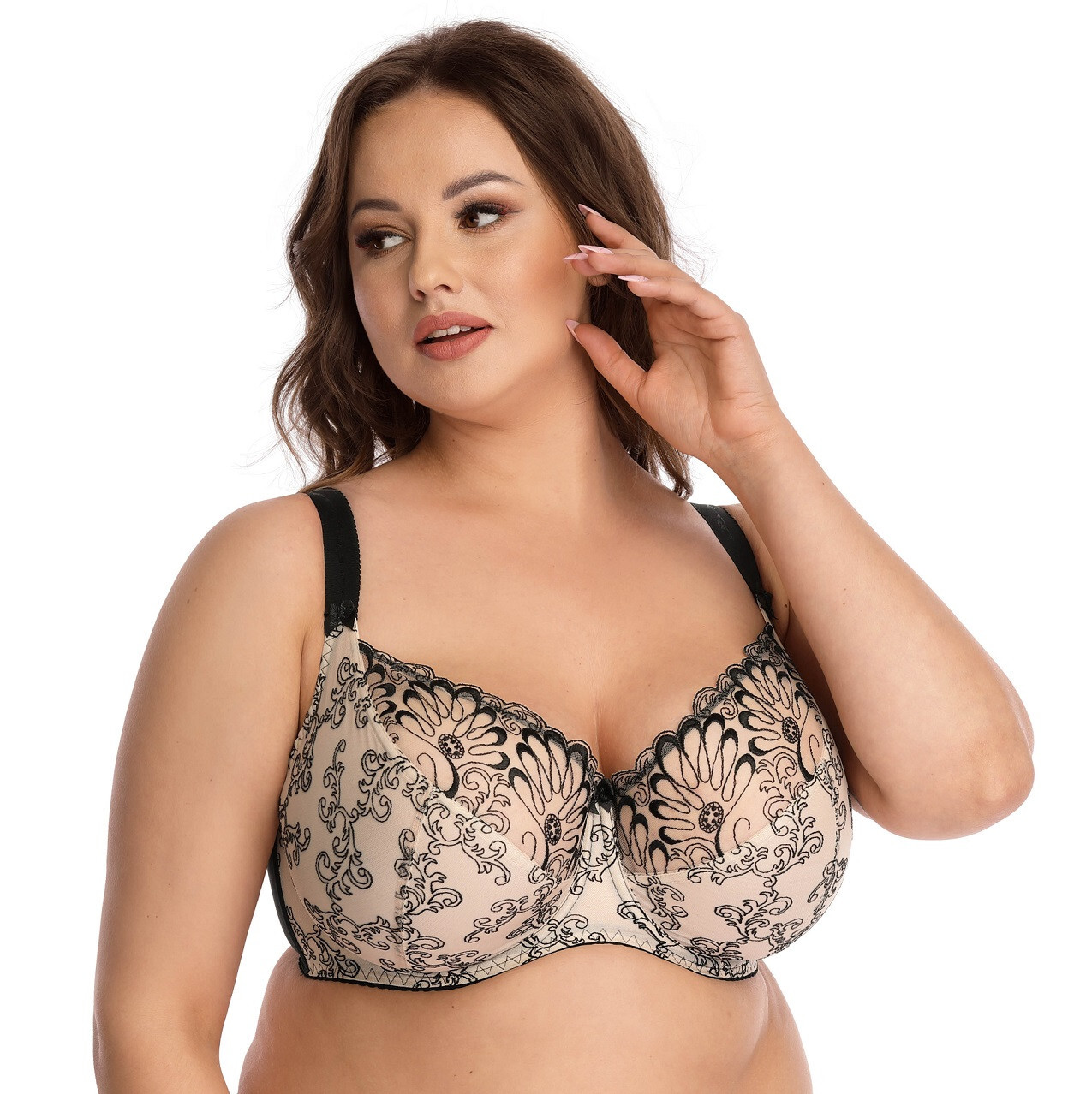 BüGel BH Starker Halt GroßE GrößEn Breite TräGer Soft Cup Damen Dessous I2D9