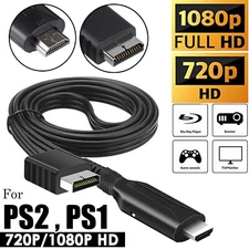 For Sony PS1/PS2 to HDMI Adapter Cable Game Console Audio Video Cable Adapter US