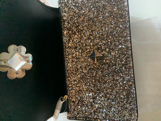 Kate Spade Odette Glitter Mini Top Handle Crossbody Bag Satchel 