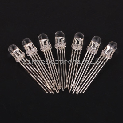 100 Stück NEU 5 mm 4 Pin RGB Tri-Color gemeinsame Anode LED Licht rot grün blau K9