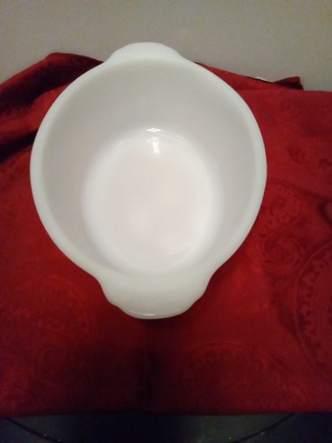 Vintage Anchor Hocking #467 Fire King Ovenware Milk Glass Oval Casserole BOWL - Picture 5 of 6
