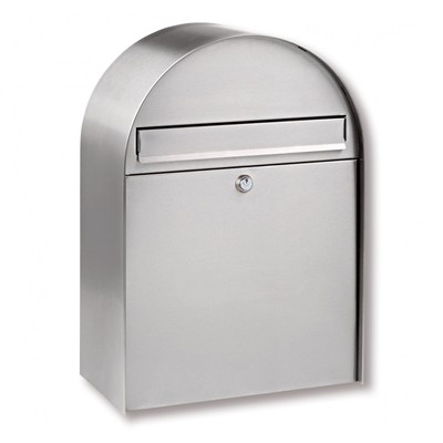 BURG-WÄCHTER Briefkasten Edelstahl Postkasten Nordic 3780 Wandbriefkasten