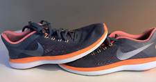 Nike Flex 2016 Run Mujer’s Talla 8 Naranja y Gris Zapatos para Correr Tenis