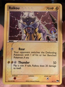 Pokemon Raikou 3/17 Holo | eBay