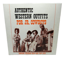 Vintage Authentic Western Outfits For Jr. Cowboys Cowhide Skirt Set Size Medium