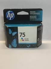 Genuine HP 75 Tri-Color Ink Cartridge CB337W New Sealed