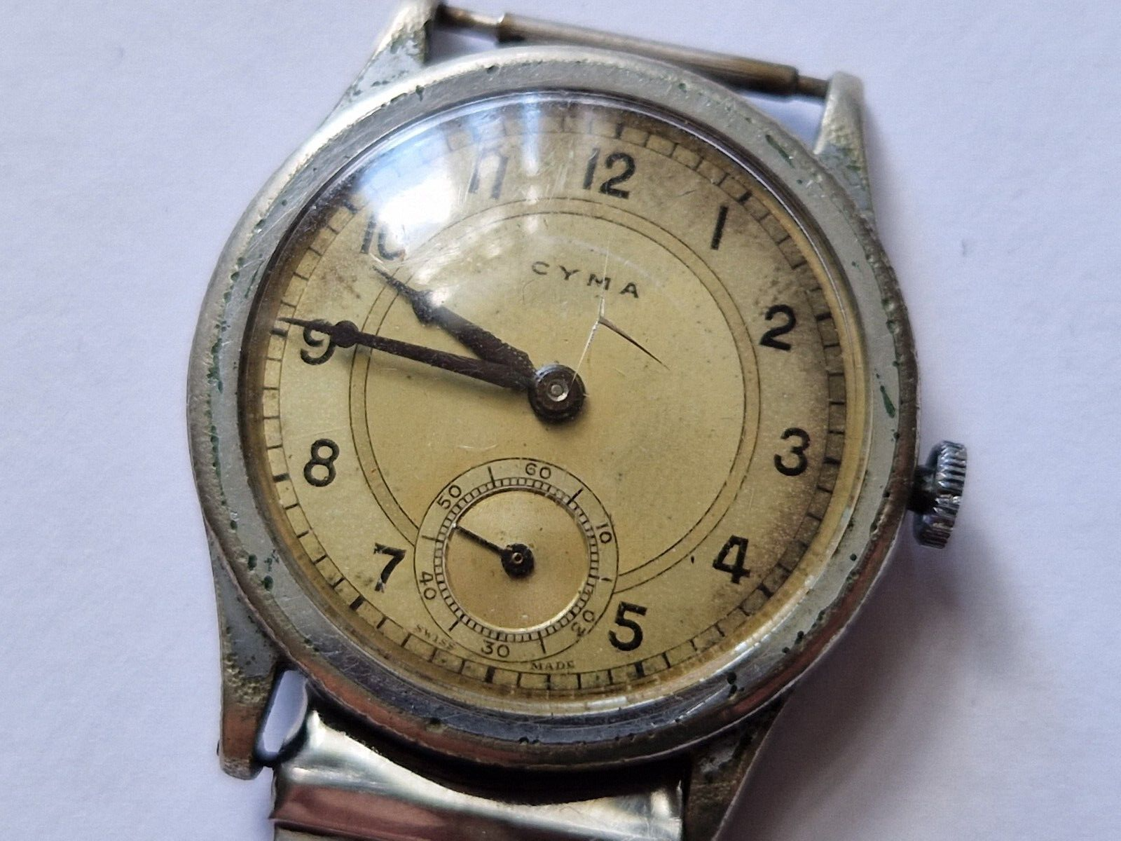 Vintage Cyma military watch rare collectible timepiece