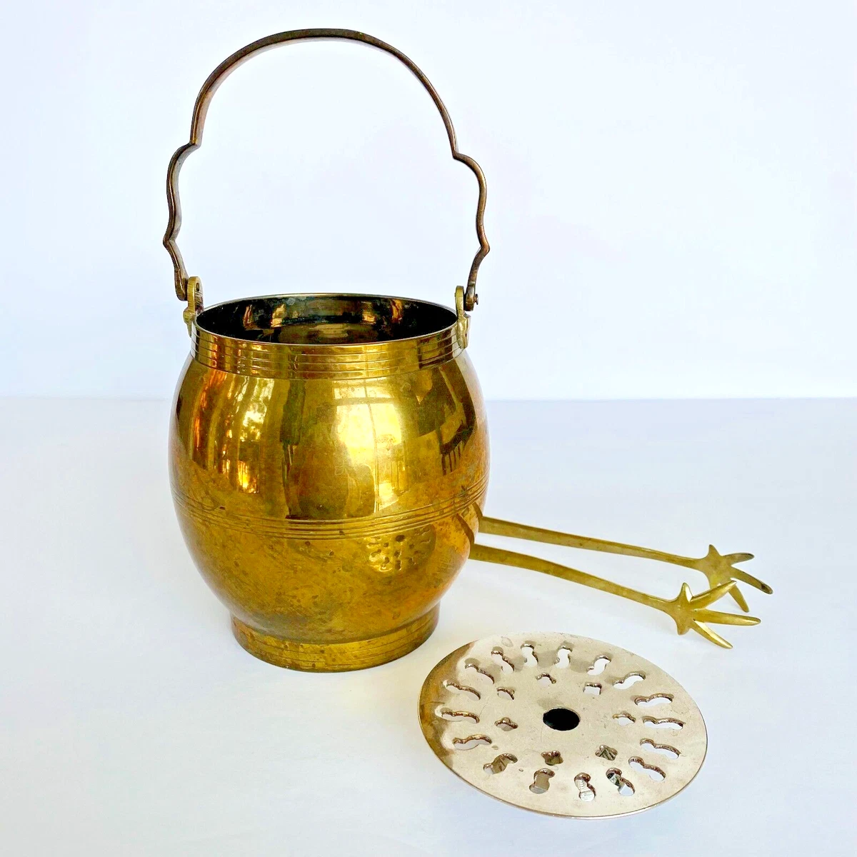 Antique brass hotsell ice bucket