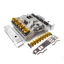 Chevy Sbc 350 Angle Plug Hyd Roller Cylinder Head Top End Engine Combo Kit