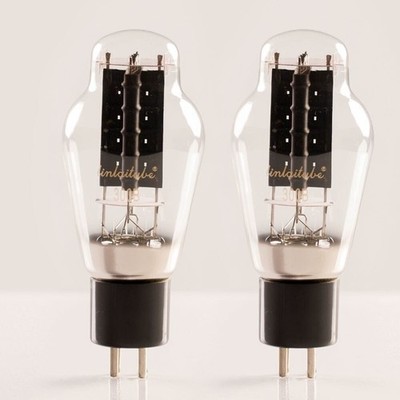 2PCS LINLAITUBE 300B Tube Vacuum Tubes w/ Vinyl Base Nickel-Plated Pins ot25 #qo