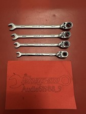 Snap On 4pc Metric Flank Drive Plus Reversible Ratcheting Combination Set6-9mm