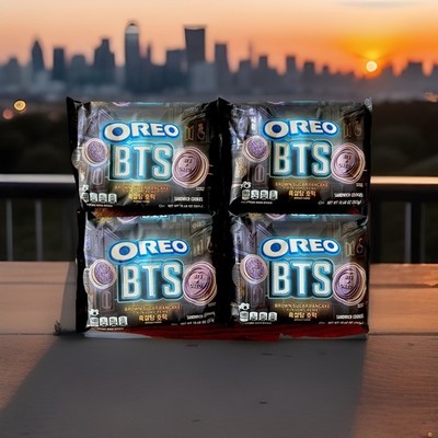 BTS OREO BROWN SUGAR PANCAKE PURPLE COOKIES! LIMITED EDITION OF 4 PACKS