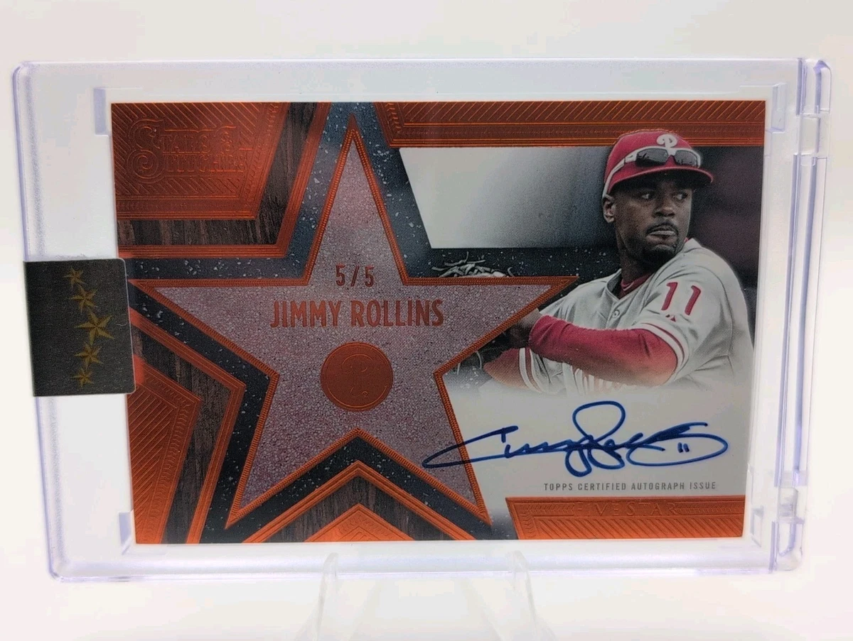 Jimmy Rollins Baseball Serial Numbered Sports Trading Cards 