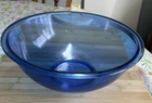 Vintage PYREX 4.0 Liter Cobalt Blue MIXING BOWL #326 Made In USA Excellent