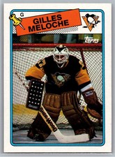 Gilles Meloche 1988-89 Topps HOCKEY #8 Pittsburgh Penguins