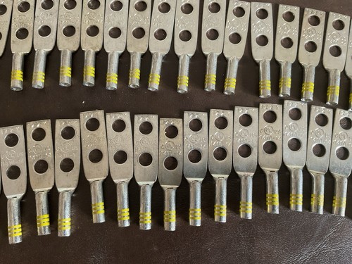 10 - Izzy 2 Hole #14-10 Stranded Wire Lug 14-10-cu Copper New - Picture 22 of 24
