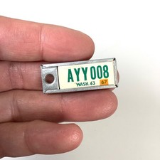 1963 Disabled American Veterans DAV Mini License Plate Key Fob Tag WA AYY008