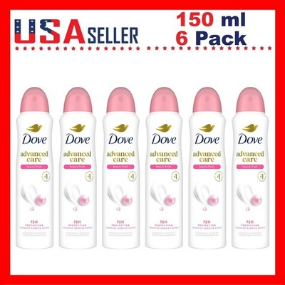 Dove Beauty Finish x [6 Pack] x 150 ml Antiperspirant Deodorant Spray 150ml