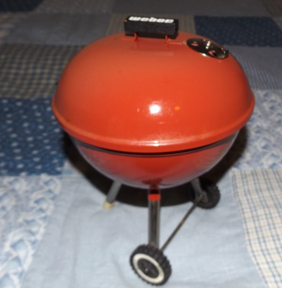 Weber коптильня Teleflora красный барбекю мини гриль с крышкой и решеткой 8 «x 6» бар-B-Que - Изображение 4 из 4