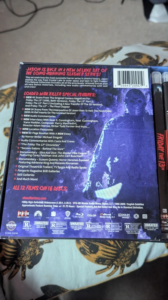 Friday the 13th Collection (Deluxe Edition Blu-ray) OOP Scream Factory Region A - Image 3 of 4