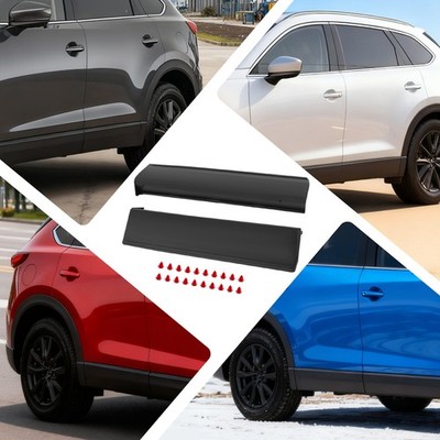 For Mazda 2016-2023 CX-9 Door Lower Molding Trims Front/Rear+Left/Right Opt.