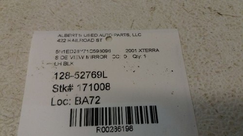 Espejo retrovisor lateral izquierdo eléctrico para conductor para 00-04 Nissan Xterra - Imagen 4 de 4