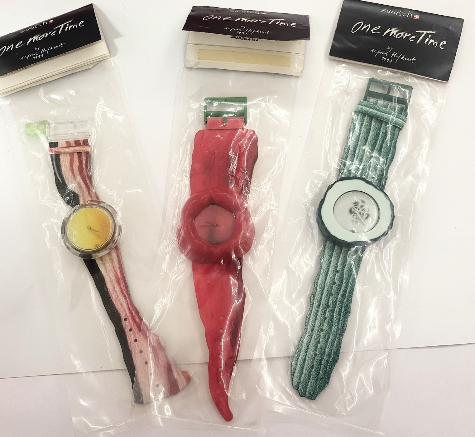 Swatch Special 1991- PWZ100/101/102 - Gu(h)rke - Bonju(h)r - Verdu(h)ra - veggie