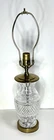 Vintage Waterford Crystal Glandore Pattern Table Lamp 3 Way  21 1/2" H