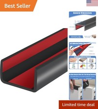 Versatile 20ft U-Shape EPDM Edge Protector - Ideal for Furniture Cabinets