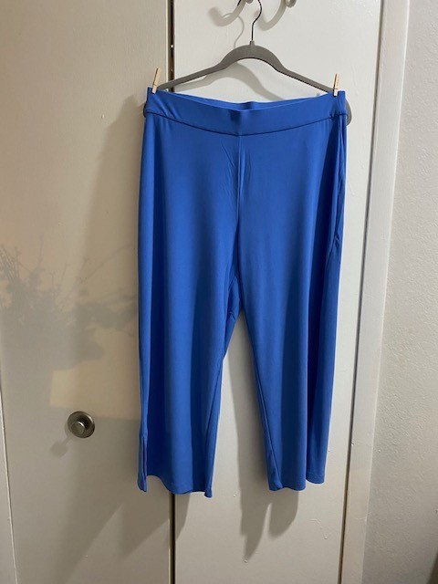Dennis Basso Petite Cropped Luxe Crepe Pants PM