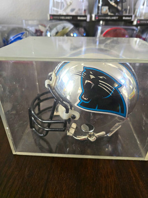 2000 Riddell Chrome Mini Football Helmet Panthers Limited Edition 236/2000