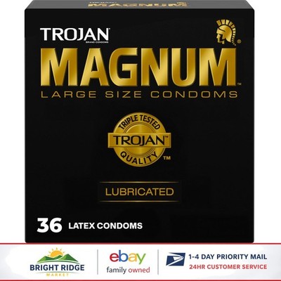 Bulk Pack of 36 Large Condoms, Smooth Lubrication for Heightened Sensitivity