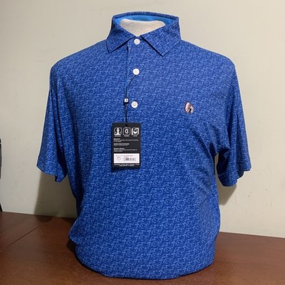 Doodle Footjoy Golf Polo Shirt Footjoy Mens Medium Deep Blue - Main Image