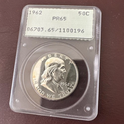 1962 Proof Franklin Half Dollar PCGS PR65