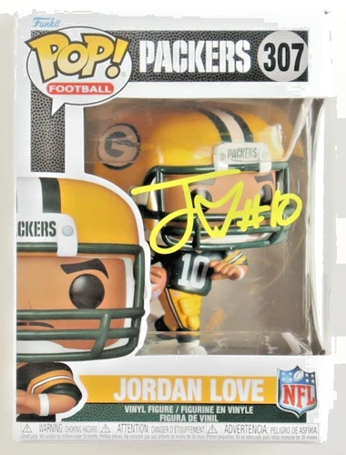 Jordan Love Signed Packers #307 Funko Pop! Figure