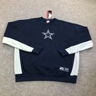Dallas Cowboys Sweatshirt Mens Medium Blue NFL Football Ultra Game Fleece NWT