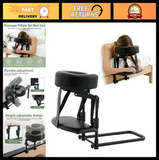 Adjustable Massage Headrest for Bed, Portable Face Cradle Pillow with Armrest Sh