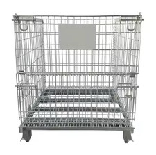 Brand-new Heavy Duty Collapsible Wire Mesh Pallet Cage, 1200KG Capacity 